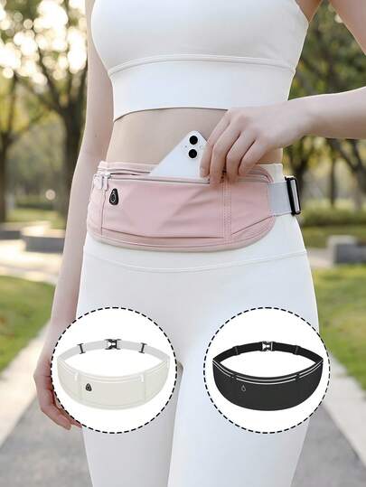 1pc Creative New Fashion Invisible Travel Waist Bag, Elegant Anti-Theft Waist Pouch, Multi-Functional Ultra-Thin Waterproof Waist Pack, Suitable For Daily Sports, Running, Hiking, Climbing, Cycling, Fitness, School And Home, Travel Essential