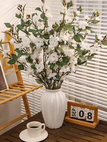 2/3 Bunches 90cm Bendable Fade-Resistant Artificial Rose Bouquet, Suitable For Wedding, Valentine's Day, Birthday, Anniversary, Mother's Day, Gift, Home, Desk, Bedroom, Bathroom, Living Room, Office, Cafe, Planter, Vase, All-Season Decor, Centerpiece, Wall Decor - White - View 4