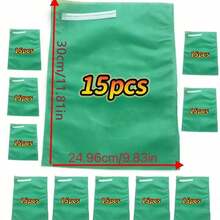 Bộ 15 túi lưới bảo vệ cây trồng và trái cây có thể tái sử dụng - Túi chống sâu bệnh và chim chóc cho cà chua, nho, táo và các loại cây trồng khác. - A - Xem 5