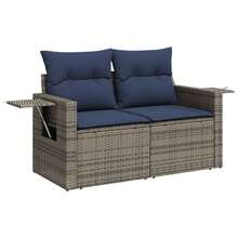 vidaXL Outdoor Tisch- und Stuhl-Sets - Grau - Übersicht 5