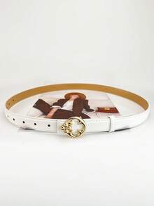 1条女士休闲PU皮腰带，适合所有季节 - A - 查看 12