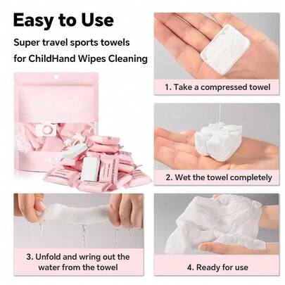 30pcs/60pcs Multi-Size Disposable Compressed Face Towels, Soft & Convenient Towels, Easy To Store, Suitable For Daily Use And Travel, Ideal For Face Cleansing And Care