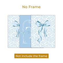 3pcs Custom Personalized Name,Cartoon Watercolor Blue Bow Pattern,Crib & Kids Room Name Wall Decor, Monogram Art Print Poster, Decor For Bedroom, Kitchen & Living Room, Framed/Unframed, Great Gift, Made In United States - Multicolor - View 14