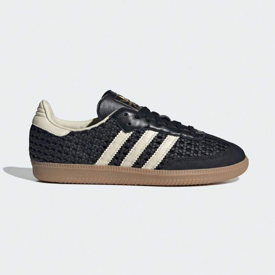 Adidas Originals Giày thể thao thường ngày SAMBA OG W Unisex, cổ thấp HQ9282 - Đen và trắng - Xem 1