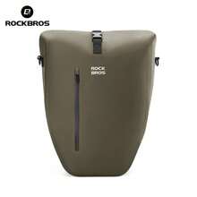 ROCKBROS 1pc Bicycle Rear Rack Bag With High Visibility Reflective Design, Roll-Top Closure, Expandable Storage Space, 20L Capacity, Suitable For Commuting And Outdoor Cycling - Multicolor - View 9