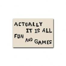 1pc Actually It Is All Fun And Games, Retro Wall Art, Aesthetic Print, Neutral Hand-Drawn Print, Funny Quote Print, Neutral Wall Art, Dorm Decor, Typography Poster, No Frame - Word - View 9