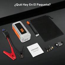 Arrancador de Batería 9000A Portátil con Compresor 150PSI y Pantalla LCD, Arranque Rápido y Potente para Emergencias en Auto, Moto y Camioneta - por defecto - Ver 8