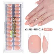 15 tailles de stickers pour manucure française marron et blanc, bandes pour manucure française, bandes de gel pour ongles carrés français 3-en-1, autocollants pour ongles DIY pour femmes et salons de manucure, faux ongles à presser - Taupe - Voir 11