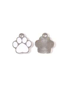 10/20/50/100个可爱猫爪/狗爪印油滴吊坠饰品，DIY耳环、钥匙扣、珠宝配件 - 狗爪印 - 查看 20