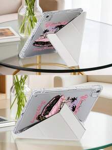 1 ốp lưng acrylic trong suốt dạng gập chữ Y, họa tiết xe hơi và cây cọ màu hồng, in hai mặt, tương thích với iPad thế hệ thứ 10/11/10.2/10.5/Air4/Air5/10.9/Pro 11/Air 11 inch (M2)-2024/Pro 11 inch (M4)-2024/ Air 11 inch (M3) 2025/ (A16) 11 inch thế hệ thứ 11 2025 Mini6/Mini7/Air1/Air2/9.7/ Air 8 (M4) 2026 (11 inch). Có khe cắm bút chì tích hợp, chân đế acrylic trong suốt cao, gập 8 lần có thể điều chỉnh, từ tính/tự động ngủ/thức, ốp lưng máy tính bảng lật độc đáo/sáng tạo/cá nhân hóa. Không bao gồm bút, một số mẫu có khung viền. - Nhiều màu - Xem 6