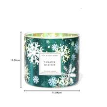 Bath and Body Works SWEATER WEATHER 3 wick scented CANDLE fall 2016... - Azul / Patchwork - Ver 5