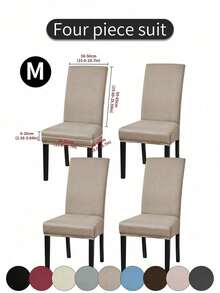 1pc/4pcs/6pcs/10pcs Elastic Soft Parsons Dining Chair Covers, Removable And Washable Universal Fit Kitchen Restaurant Chair Covers With Elastic, Spring/Summer Green Leaf Print Dining Chair Covers, Protect Furniture And Home Decor, Create Festive Atmosphere For Dining Room, Living Room And Kitchen Chairs - Multicolor - View 40