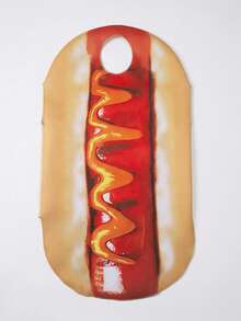 Disfraz de perro caliente unisex para adultos, adecuado para carnaval, Halloween, Navidad, hecho de material esponjoso, atuendo de cosplay divertido - Multicolor - Ver 3