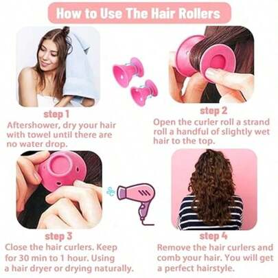 10英寸柔软免加热卷发棒，适合所有发质，是圣诞节和其他节日的完美礼物