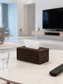 Hand-Woven Tissue Box, Oriental Zen Minimalist Style, Suitable For Living Room, Bedroom, Office - Multicolor - View 13