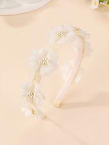 1pc/3pcs Girls Pearl & Faux Flower Headband Set, Suitable For Daily Decoration, Gift - Multicolor - View 14