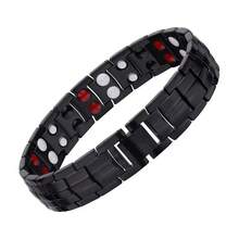 1pc Adjustable Size Magnetic Bracelet For Men, Men's Jewelry Accessory, Comes With Disassembly Tool - Multicolor - View 14