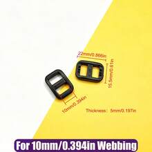 RoYishi Bộ 10 chiếc khóa trượt điều chỉnh bằng nhựa ba chấu, dùng cho dây đeo ba lô, vòng cổ thú cưng, hành lý, sửa chữa đồ thủ công DIY. - Tri-Glide - Xem 13