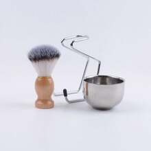 Bộ dụng cụ cạo râu nam - Gồm cọ + giá đỡ + tô cạo râu bằng thép không gỉ, cọ lông mềm. - A - Xem 7