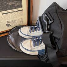 Large Capacity Waterproof Gym Duffel Bag, 2026 Spring/Summer New One Shoulder Bag With Shoe Compartment, Side Mesh Pockets Multi-Layer Storage Tote, Practical Durable Travel Handbag - Multicolor - View 4