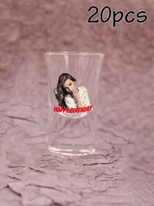 客製化照片文字迷你烈酒杯 個性化玻璃杯 批發可定製杯子 適用於婚禮、生日派對、家庭聚會、伴郎禮物、單身女派對伴手禮 - 風格A - 查看 16