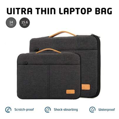 Laptop Sleeve Case For 13 14 15 16 Inch With Handle, Protective Slim Computer Bag Cover Compatible With MacBook Pro M2/M3/M4 16, HP Yoga Laptop Case