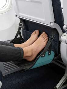 Outdoor Travel Leisure Hammock, High-Speed Rail & Airplane Travel Foot Hammock, Adjustable Foot Support Strap, Comfortable Hanging Leg Rest For Long-Distance Flights, Train & Bus Travel Essentials, Portable Compact Design For Adults - Multicolor - View 3
