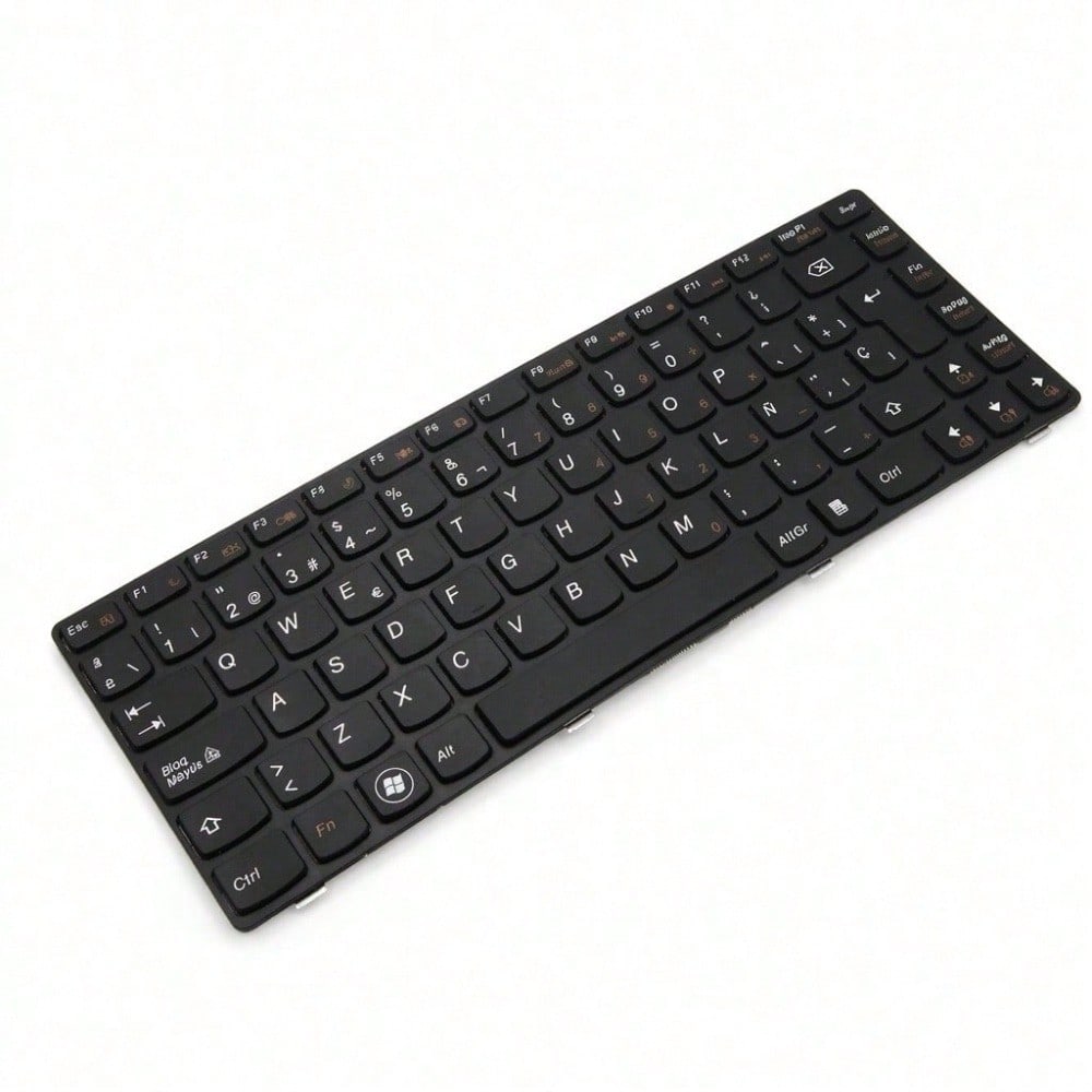 For Lenovo G470 470 Laptop Keyboard Replacement Compatible RGB Backlit Membrane Mechanical Style Spanish Plastic Rubber