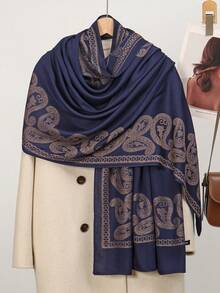 1 chiếc khăn choàng đa năng họa tiết hạt điều cổ điển dành cho nữ - Nhiều màu - Xem 11