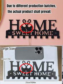 1 pieza Soporte de pared para llaves del hogar, organizador de entrada con ganchos, regalo de Ramadán, almacenamiento de llaves de entrada, gancho decorativo romántico, regalo romántico del Día de San Valentín, decoración del hogar, decoración del Día de la Madre, decoración de Pascua - Multicolor - Ver 11