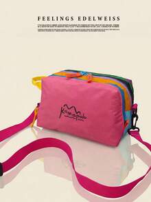 男女通用时尚休闲单肩斜挎手拿包，洗漱化妆包，日常旅行工作收纳包 - A - 查看 7