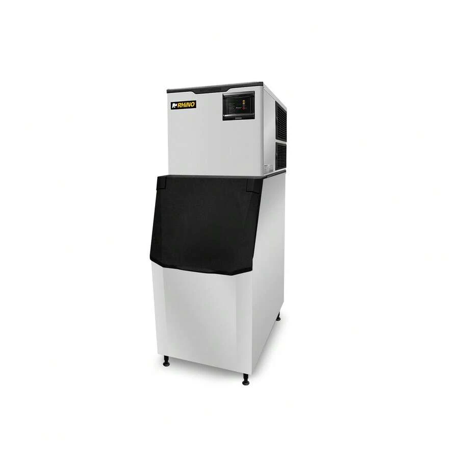 Máquina de Hielo en Cubo Rhino, 160 kg/día, Depósito Integrado 140 kg, Sistema de Limpieza Automática, Diseño Modular Compatible con Dispensador, Acero Inoxidable 304, Refrigerante R290, FAHIEL-160 - Tipo de Enchufe B USA (110-127V) - Ver 1