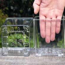 Acrylic Transparent Square Planting Pot Imitation Glass Plastic Butterfly Orchid Special Flowerpot - Multicolor - View 10