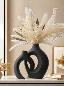 2pcs Bohemian Style Resin Flower Vase, Suitable For Banquet, Party, Festival, Wedding, Home, Restaurant, Dining Table Decor, Beautiful Room, Home Decor, Seasonal Decoration, Various Holiday Gifts - 1 - View 4