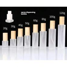 1 Chai xịt thủy tinh mờ rỗng, đựng mỹ phẩm, sữa dưỡng thể, nắp vân gỗ, chai du lịch có thể tái sử dụng, chai nước hoa. - Nhiều màu - Xem 9