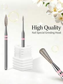 Embouts de lime à ongles pour soin des cuticules, embouts de diamant pour retirer les cuticules, outils professionnels pour les salons de manucure - Multicolore - Voir 2