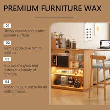 jakehoe 1/2/3 Pack Furniture Care Beeswax Polish, Indoor Wood Table Chair Shine Polishing & Conditioning Wax, Multi-Purpose Maintenance Cleaner With Silica & Tea Tree Oil,Kitchen,Bathroom,Home,Room,Quick Ship Items,Free Shipping - Furniture Care Beeswax - View 8