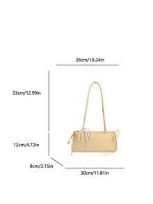 Mẫu mới năm 2026: Túi đeo chéo chấm bi thiết kế độc đáo, túi hình trụ đa năng thời trang, túi đeo vai cao cấp dành cho nữ. - Màu vàng - Xem 3