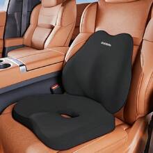 Ergonomic Car Interior Seat Cushion And Lumbar Support Set, High-Density Foam Filling For Softness And Elasticity, Increases Comfort And Visibility, Suitable For Sedans, SUVs And Trucks - A - View 13