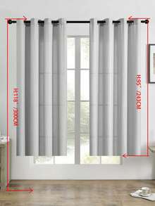 1 buah/2 buah Tirai Tipis Tampilan Linen, Tirai Jendela Semi Transparan Bertekstur Linen Imitasi untuk Ruang Tamu dan Kamar Tidur, Tirai Tipis Linen Imitasi Penyaring Cahaya, Tirai Campuran Linen Bertekstur untuk Dekorasi Rumah - Grey - View 42