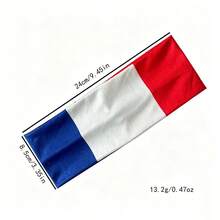 Băng đô in hình quốc kỳ World Cup, khăn trùm đầu cổ vũ bóng đá, phụ kiện đội đầu dự tiệc, băng thấm mồ hôi co giãn. - Nhiều màu - Xem 8