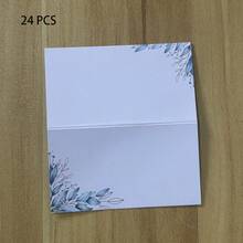 24/48pcs Small Delicate Floral Pattern Blank Business Cards, Wedding/Dinner Table Cards - A - View 10