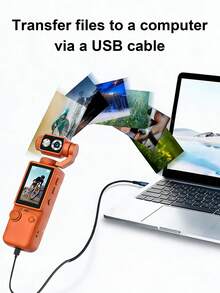 4K Portable Vlog Camera, 2" IPS Screen Handheld Pocket Camcorder With 32GB Card, Multifunctional Action Camera For Travel, Sports, Vlogging,Gifts For Students,Graduation Gift - View 5