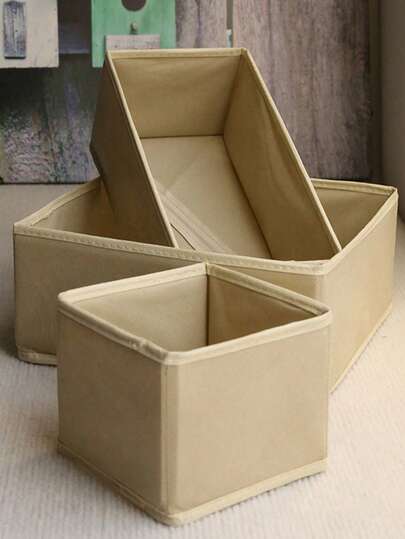 Large Capacity Storage Box, Foldable Non-Woven Fabric Storage Box For Household Clothing, Underwear Storage, Sock Drawer Organization, Wardrobe Storage, Suitable For Home Storage, Desktop And Drawer Organization, Clothing Drawers, Clothing Drawer Storage