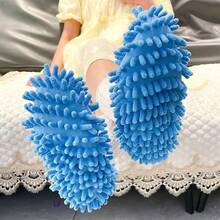 1 Pair Reusable Mop Slippers - Detachable And Washable, Slouchy Floor Cleaning Slippers, Suitable For Home Use In Living Room And Bedroom - Multiple Styles - View 5