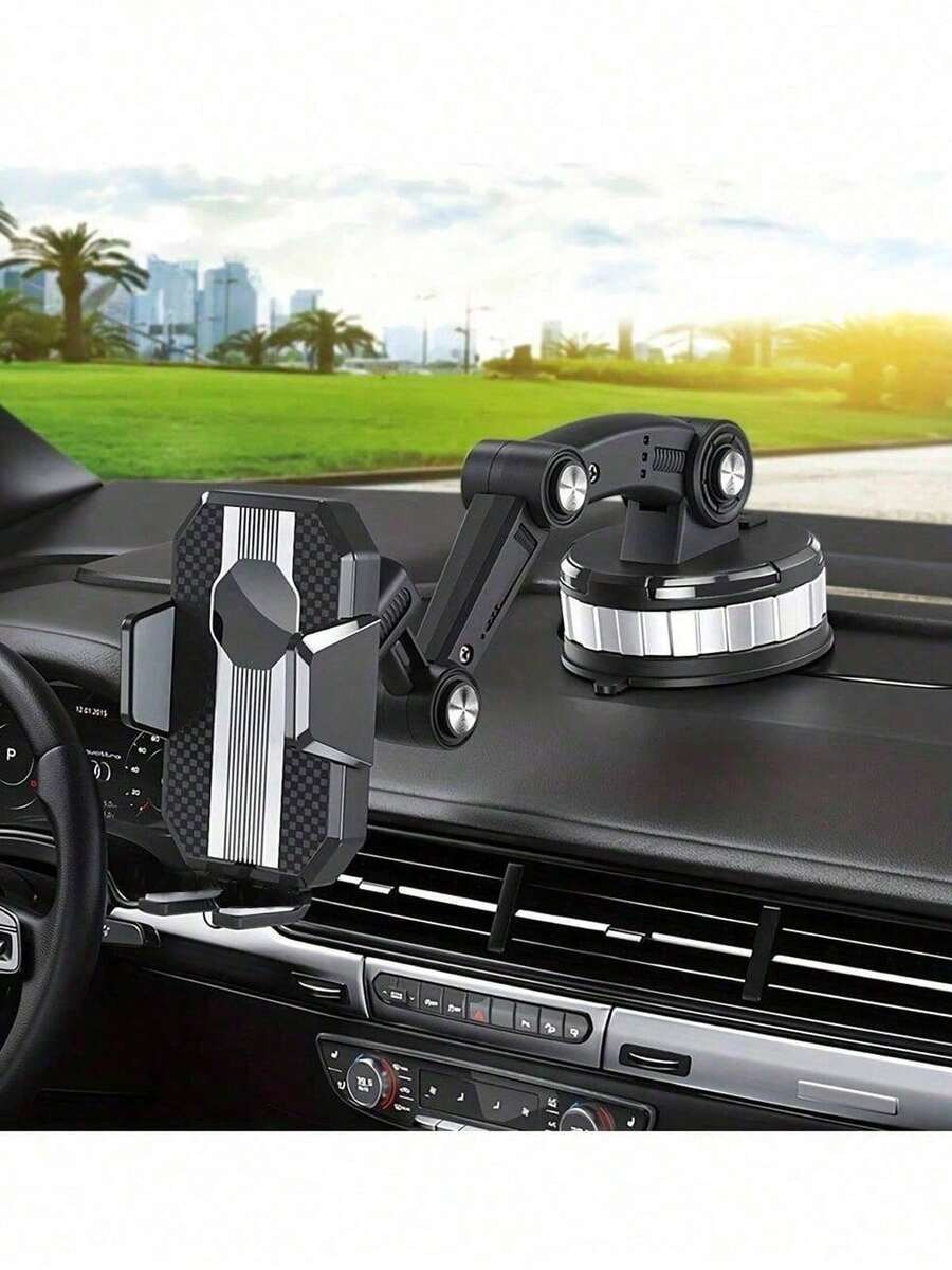 车载吸盘式手机支架，可伸缩调节，通用导航手机支架 - b - 查看 1