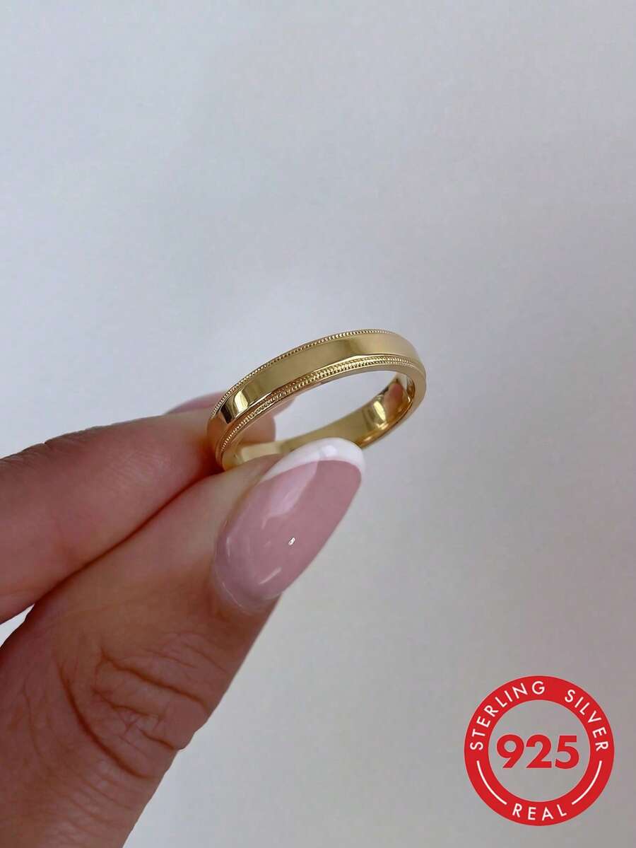 1pc 925 Sterling Silver Zirconia Inlaid Gear Shaped Ring For Women, Vintage Style, Suitable For Party, Birthday Wear, Fashionable Jewelry Gift