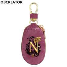 Bộ 26 chữ cái bằng da PU mờ, màu đen vàng, dùng làm móc chìa khóa xe hơi, túi đựng chìa khóa đa năng có khóa kéo, quà tặng cho nam giới, các cặp đôi, bạn bè, gia đình, cá nhân hóa, thể hiện tình yêu, sáng tạo, thú vị, quà tặng Ngày của Cha. - Nhiều màu - Xem 27