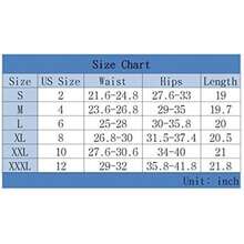 Womens Bike Yoga Shorts Elastic High Waist Shorts Fashion Leggings Sports Casual Pants Gym Elastic Workout Shorts - 藍色 - 查看 5