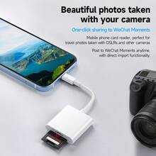 KEELEAD 兼容的SD卡读卡器，USB-C接口，支持SD/MicroSD卡，高速追踪相机查看器，即插即用 - 查看 3